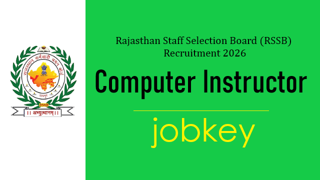 RSSB Computer Instructor Online Form 2026-jobkey